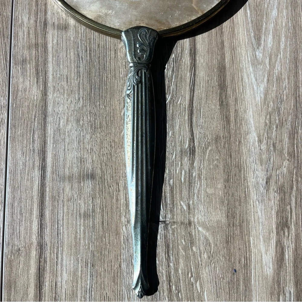 Vintage American Gold Hand Mirror